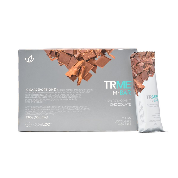TRME M-Bars Chocolate - 10 bars pack - vegan gluten-free dietary supplement
