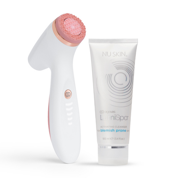 Nu Skin Lumispa IO Rose Gold avec un choix de nettoyant gratuit