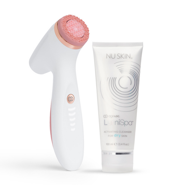 Nu Skin Lumispa IO Rose Gold avec un choix de nettoyant gratuit
