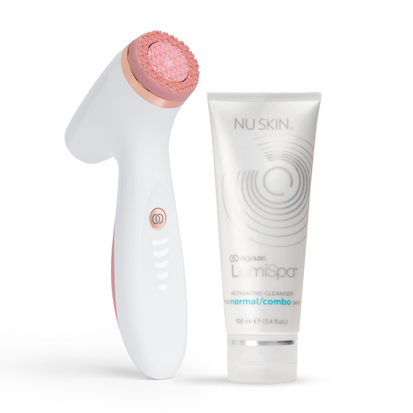 Nu Skin Lumispa IO Rose Gold avec un choix de nettoyant gratuit