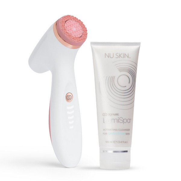 Nu Skin Lumispa IO Rose Gold avec un choix de nettoyant gratuit