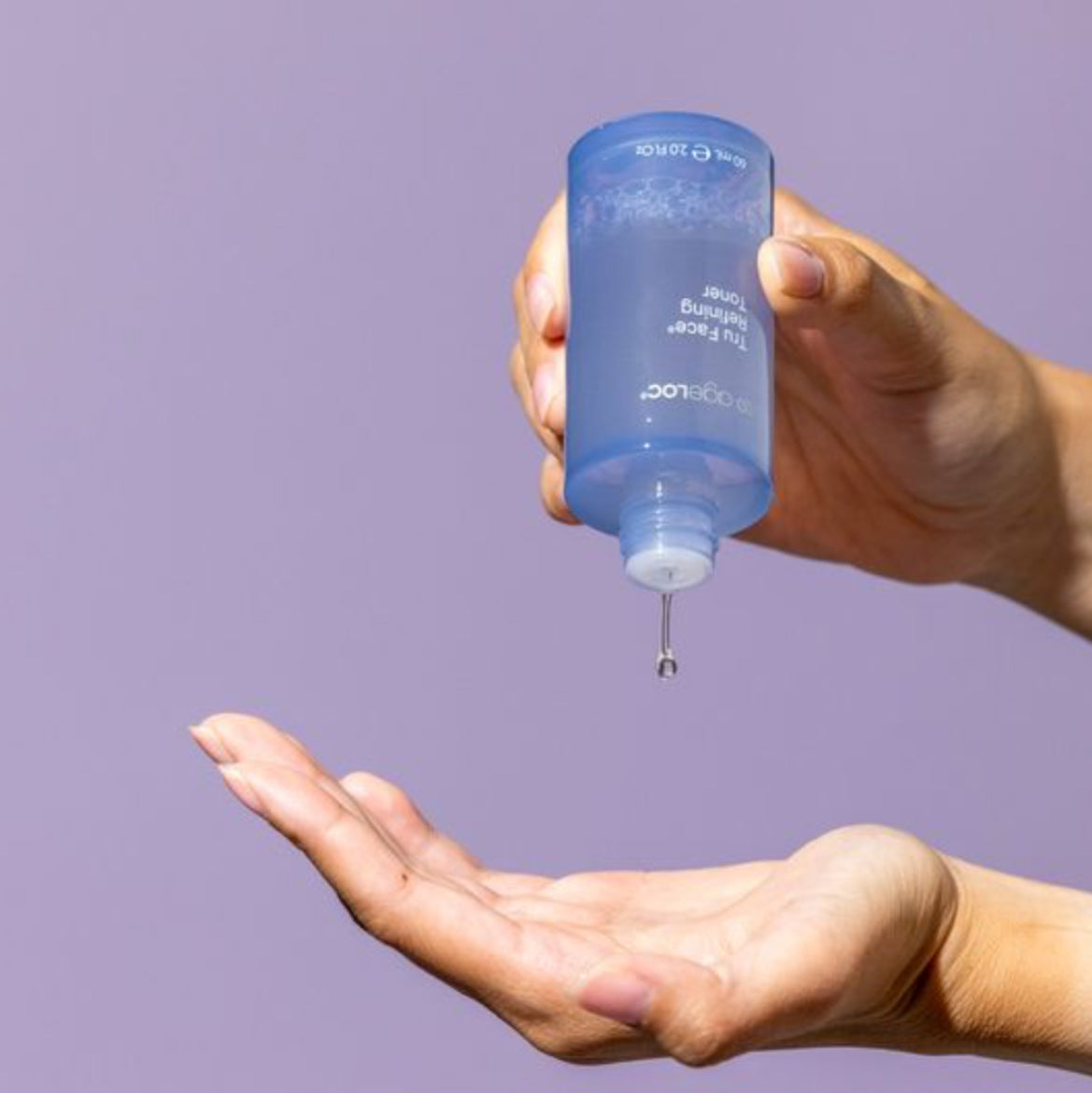 Nu Skin ageLOC Tru Face Refining Toner - in action