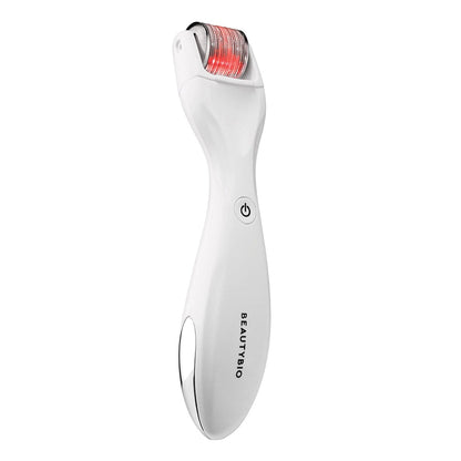 GloPRO skin care device with red light on a white background