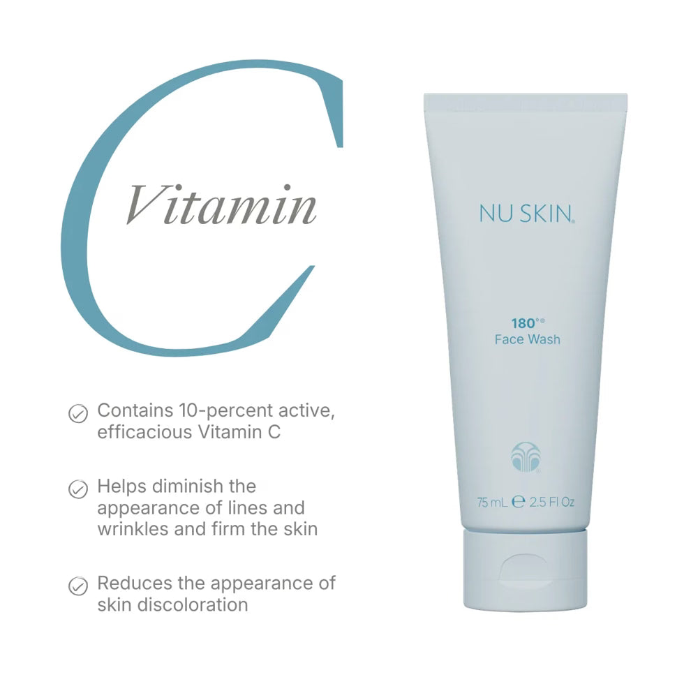 The benefits - Nu Skin 180 Face Wash with vitamin C