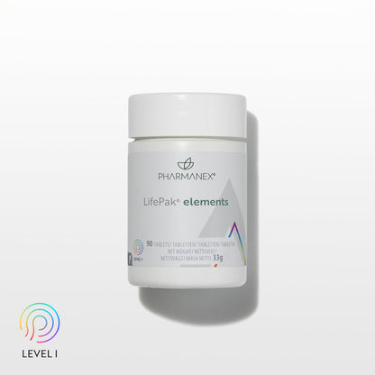 Pharmanex LifePak elements supplement container on a white background