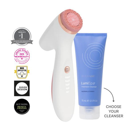 Nu Skin Lumispa IO Rose Gold + cleanser US CA