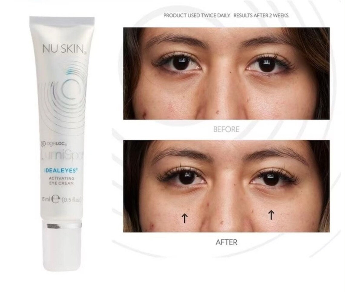 TruFace Ideal Eyes Suero hidratante antienvejecimiento para ojos para ojeras, hinchazón debajo de los ojos y reducción de líneas finas y arrugas para LumiSpa