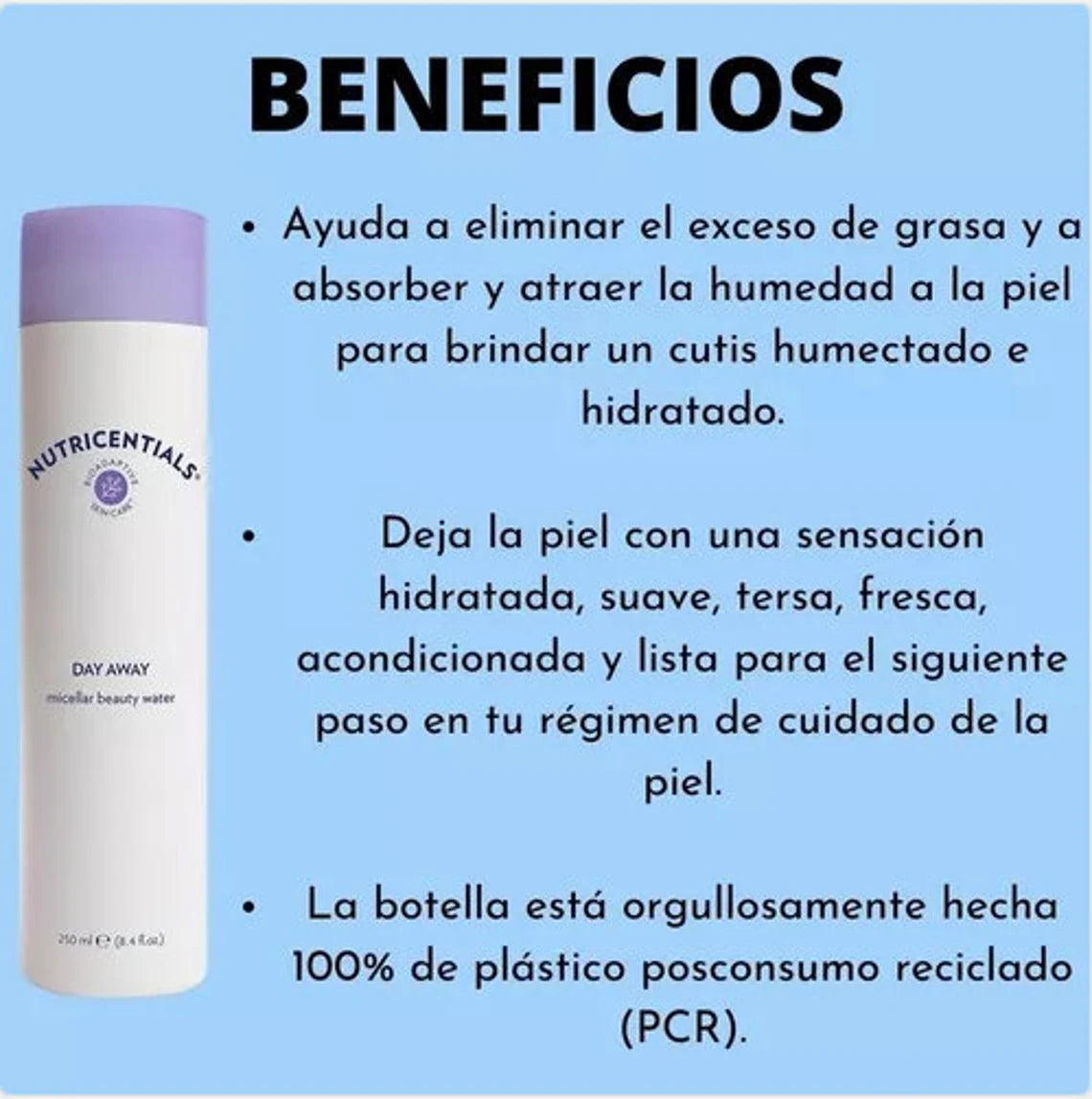 Nutricentials Day Away Agua Micelar de Belleza