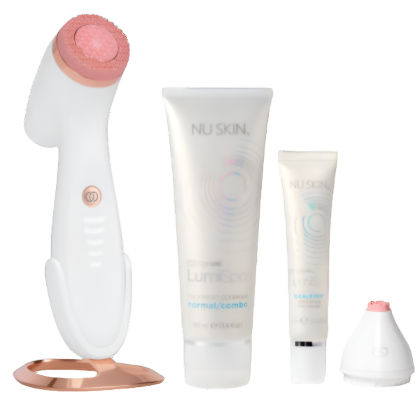 Nu Skin ageLOC Rose Gold LumiSpa  iO & Accent Head Bundle