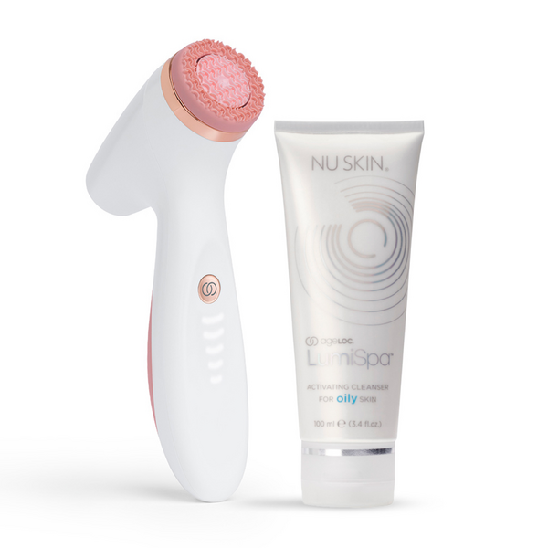 Nu Skin Lumispa IO Rose Gold or Blue + FREE cleanser